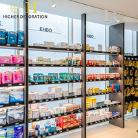 Conception de comptoir de pharmacie, étagères murales durables personnalisées pour pharmacie, mobilier d'exposition pour magasin médical