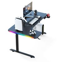 Master Series Height Adjustable Electric Office/Gaming Desk with L-shaped Desktop for Superior Gaming Performance