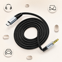 Câble audio YIVO HiFi haut de gamme YIVO XSSH DAC Type-C vers 3,5 mm, adaptateur d'extension de casque tressé OFC 99,99 % pour voiture AUX et haut-parleur