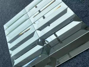 Hot Sale Silver Beveled Edge Strip Mirror Glass Mosaic <strong>Tile</strong> <strong>12x12</strong> Inch - Product Image 6
