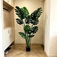 Vente en gros d'usine : Plantes artificielles Monstera pour décoration de mariage, arbres artificiels durables, arrangements floraux, décoration de fête