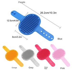 Spazzola per Bagno e Massaggio per Cani e Gatti con Manico Regolabile, in Gomma Morbida per Rimozione Peli, Pulizia e <span class=keywords><strong>Shampoo</strong></span> - Ingrosso Fabbrica - Product Image 3