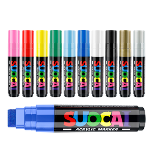 Artiste Jumbo 10mm <span class=keywords><strong>Acrylique</strong></span> Peinture Marqueurs Feutre Conseils <span class=keywords><strong>pour</strong></span> Rock Pierre Céramique Verre Bois Toile Peinture Couleur Marqueur <span class=keywords><strong>Crayon</strong></span> Stylos - Product Image 2