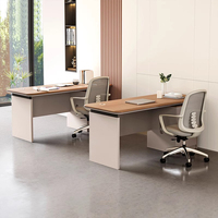 Escritorios de oficina de madera modulares de lujo de diseño moderno de calidad superior personalizados Escritorio de Oficina de Gestión duradero para escribir