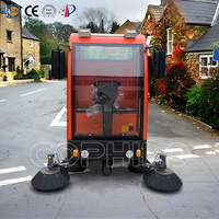 Nouvelle machine de nettoyage de rue autopropulsée à batterie électrique, largeur de nettoyage de 1900 mm, brosse latérale, brosse à rouleaux, balayeuse de route