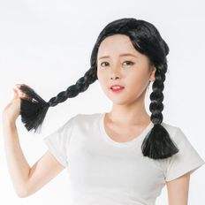 Simple Wear Retro Colegiala Fiesta Prop Pelucas de cabello humano - Product Image 1