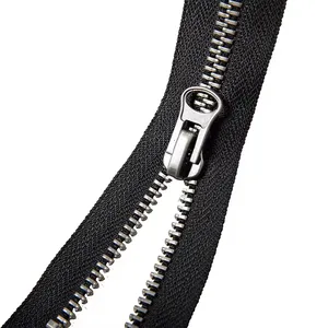 <span class=keywords><strong>Fermeture</strong></span> éclair polo en laiton n ° 5 de haute qualité <span class=keywords><strong>50</strong></span> <span class=keywords><strong>cm</strong></span> longueurs assorties blanches <span class=keywords><strong>fermeture</strong></span> à glissière à couture ouverte pour vestes écologiques en nickel - Product Image 1