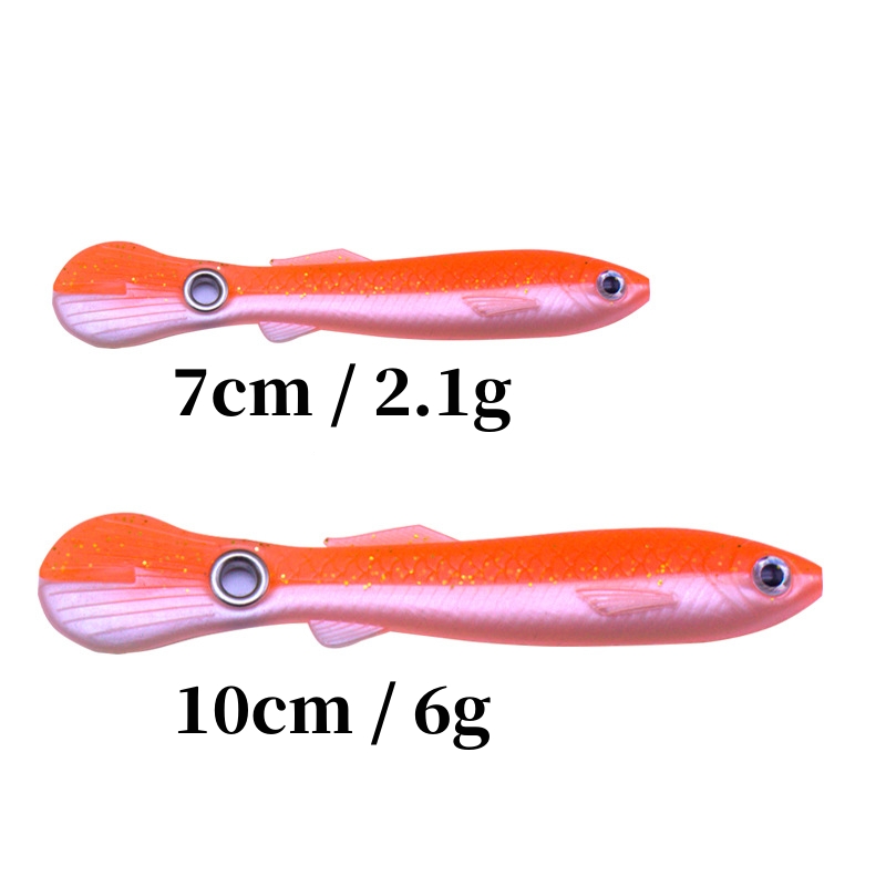 booby trap fishing lure New Wholesale 7cm/2.1g 10cm/6g Mini Worm Lures Twitch Bait Simulation  Bionic Loach Booby Trap Lure Sort Bait Loach