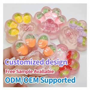 Wholesale Customized <b>Cat</b> Paw <b>Squishy</b> Toys Soft TPR Material Slow Rising Mochi Texture Kawaii Stress Ball Bulk Order Squeeze Toys - Product Image 2