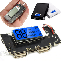 Double USB 5V 1A 2.1A LCD Display Power Bank Charger Module 18650 Battery Charger circuit board