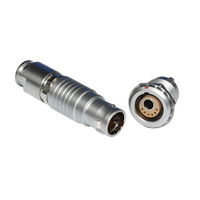 Connecteur hybride pneumatique et électrique pour appareils de beauté, connecteur circulaire auto-verrouillant à poussée-tirage, multicanal, fluide
