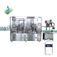 Machine de remplissage d'eau entièrement automatique 5L, ligne d'embouteillage haute vitesse 10L pour usine d'eau potable
