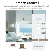 Moteur de store enrouleur intelligent Zemismart Matter WiFi 2N pour tube de 37-38 mm, compatible Google Home, Alexa, HomeKit et contrôle par application