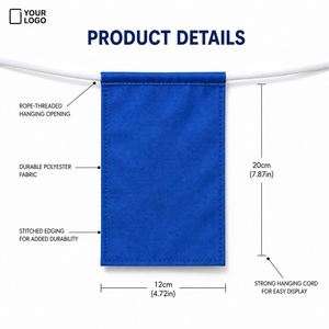 Banderines Rectangulares con Logotipo Personalizado, Pancarta de Tela Colorida para Eventos al Aire Libre, Publicidad, Decoración de Fiestas - Product Image 6