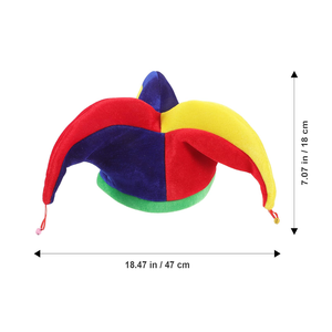 Dairui Fun Festival Carnival Accesorio Colorido Payaso Sombrero para Adultos para <span class=keywords><strong>Circus</strong></span> Jester Disfraz Halloween Performance <span class=keywords><strong>Beach</strong></span> - Product Image 6