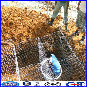 Lưới rọ thép mạ kẽm để xây dựng mương đầy đá chống va đập hộp rọ bọc nhựa PVC cho lồng hàng rào - Product Image 5