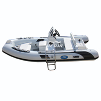 Bateau dinghy semi-rigide, en forme de v profond, 4m, matériel hypalon 400