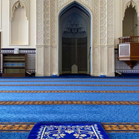 Tapis de prière islamique mural, tapis de prière musulman sur mesure, tapis ignifuge pour salle de prière de mosquée