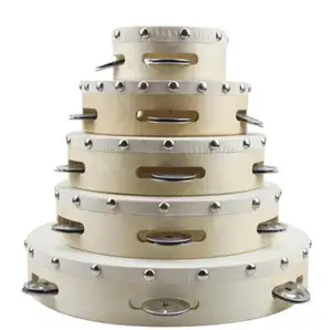 Tambourin instrument de musique pour adultes 8 10 pouces cloche à tambour à main
