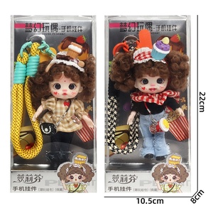 Nouvelle peluche poupé<span class=keywords><strong>e</strong></span> pendentif jouet de dessin animé version Q habiller fille boîte aveugle PVC 001 cadeau d'anniversaire pour 8-13 ans - Product Image 1