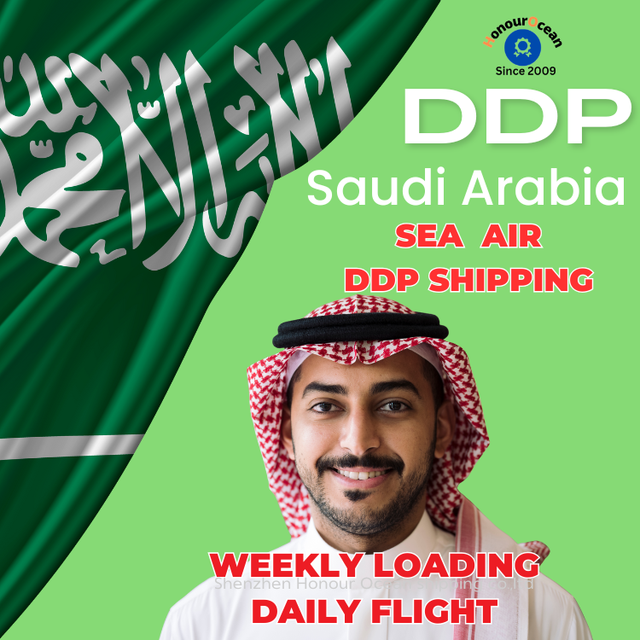 DDP Shopping to SA Saudi Arabia Door to Door Delivery Services Air Sea Freight Forwarder Shipping Agent From China to KSA
