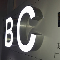 Panneau publicitaire en métal brossé DakeSign, conception gratuite, OEM ODM, signalétique lumineuse pour bureau et commerce, décoration publicitaire, IP65