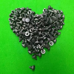 Embout de queue de billard en plastique noir 0.8*1.4* – Embout de protection durable pour queue de billard - Product Image 1