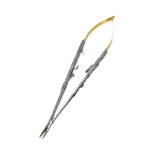 Porte-aiguilles Castroviejo dentaire droit 7 pouces, poignée à verrouillage manuel, joint à vis, instrument chirurgical en acier inoxydable, certifié CE - Product Image 4