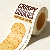 Rollos de Película de Embalaje Personalizados, Duraderos y de Grado Alimenticio, con Sello Adhesivo para Galletas, Gelatina, Aceite de Oliva, Fideos y Ensaladas