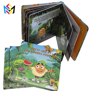 Livre d'histoires <span class=keywords><strong>pour</strong></span> enfants imprimé OEM, <span class=keywords><strong>texte</strong></span> personnalisé, livre cartonné <span class=keywords><strong>pour</strong></span> enfants avec images de plantes tropicales et de dessins animés, taille et contenu personnalisés - Product Image 3