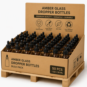 120ml 4oz Large Amber Glass <b>Dropper</b> <b>Bottle</b> Thick Wall Hair Massage Carrier Oil Salon Spa Bulk Professional Size Factory - Product Image 5