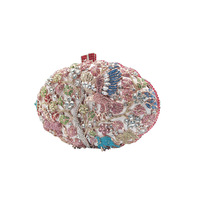Sacs de soirée en cristal coloré motif animaux de la forêt pour femmes, pochettes à chaîne pour mariage, fête, banquet, logo personnalisé, vente en gros