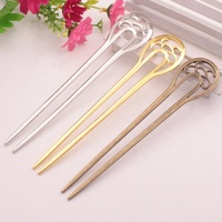 Forcelle per capelli a forma di U Vintage forcelle per capelli in metallo bronzo antico francese forcelle forcelle forcelle forcelle forcine per capelli in lega da 6.2 pollici