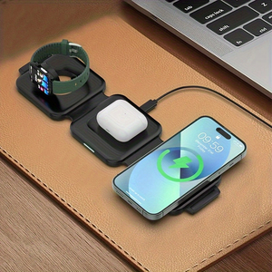 ที่ชาร์จไร้สาย15วัตต์2025ที่ชาร์จแม่เหล็กแบบ3 in 1แบบพกพาอเนกประสงค์ - Product Image 6