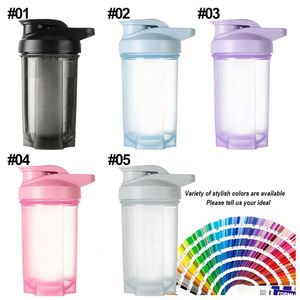 Bouteille shaker personnalisée avec logo, vente en gros, bouteille shaker pour la salle de sport, bouteilles de protéines, impression de logo, bouteille en plastique sans BPA, promotion - Product Image 2