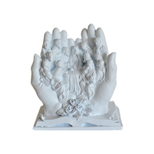 SWAITE Set Presepe Natalizio da Esterno Stile Europeo-Americano, Artigianato in Resina Dipinto a Mano, Oggetto Decorativo Creativo - Product Image 5