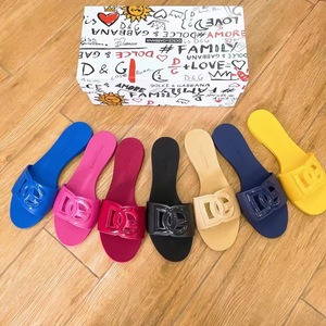 Colorful Style Women's Summer Casual One-Line Sandals Anti-Fruit Jelly Beach <strong>Flats</strong> for Outdoor Wear - Product Image 1