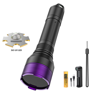 40W <span class=keywords><strong>Lampe</strong></span> de poche portable violette UV noire <span class=keywords><strong>avec</strong></span> filtre miroir Chargeur USB 365 NM <span class=keywords><strong>Lampe</strong></span> de poche UV pour la détection des scorpions dans l'urine des animaux domestiques - Product Image 1