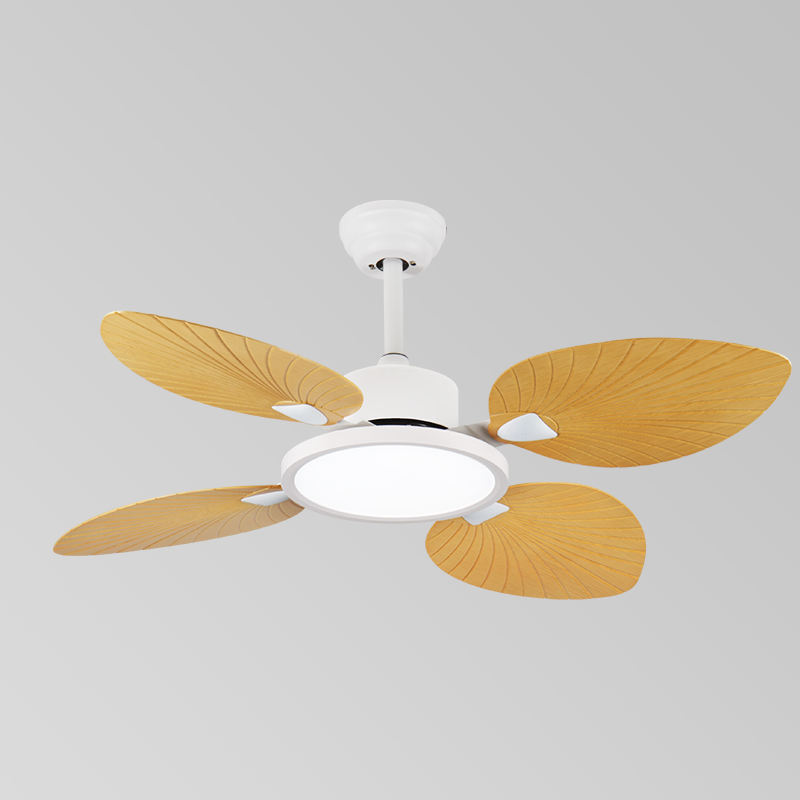 Wholesale BLDC Ceiling Fan Lamp Ventilador DE Techo LED Dimmable 5 Blades Modern Ceiling Fan Light Remote Control Bedroom