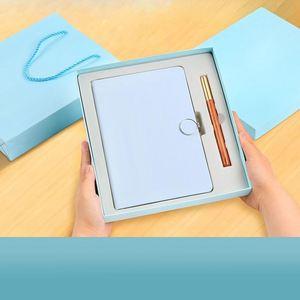 Wholesale Custom Leather Journal <b>Diary</b> <b>Notebook</b> Set Luxury Business Office Promotional Corporate Gift Items With Pen - Product Image 2