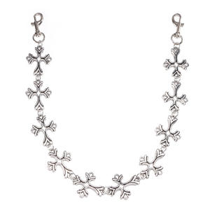 European And American Style Metal <b>Cross</b> Waist <b>Chain</b> For Men Hip Hop Fashion Zinc Alloy Pants <b>Chain</b> Daily Wear - Product Image 5