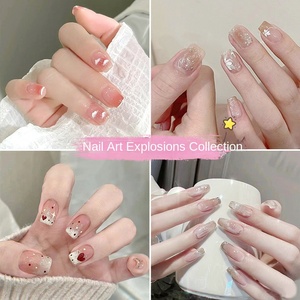 Uñas Postizas Cortas <span class=keywords><strong>de</strong></span> Resina, Color Degradado Blanco, Estilo Simple, 24 Piezas, Alta Calidad, Venta al por Mayor - Product Image 2