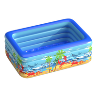 Piscine gonflable de grande piscine extérieure portative se pliante profonde de piscine de PVC avec la pompe électrique