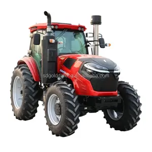Vente directe d'usine 4x4 120HP tracteurs agricoles Agriculture machines agricoles bon marché 100hp à 130hp tracteur à roues