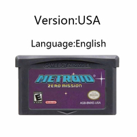 Nouvelle Cartouche de Jeu Vidéo 32 bits Série Metroid pour Game Fusion Zero Mission pour //Version USA/EUR