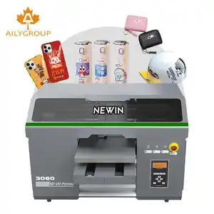 NEWIN Harga Yang Wajar Format Lebar 3d 3360 Merek Uv Printer A3 Mesin Cetak Flatbed Inject