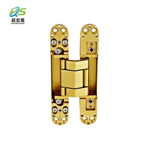 Modern Satin Gold 180 Degree Concealed Hinge Anti-corrosion Polished Door Silent 3d Hidden Bld-a01-4 180 Degree Opening Full - Product Image 4