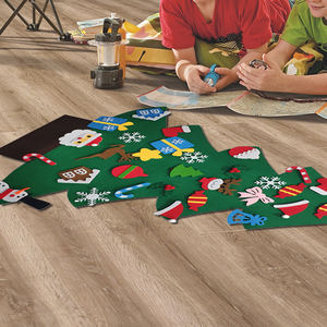 Set de Árbol de Navidad 3D de Fieltro de Poliéster para Hacerlo Tú Mismo con 32 Adornos Colgantes Creativos para Niños Pequeños y Niños, Decoración Navideña para Puerta - Product Image 4