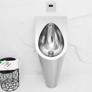 Urinoir à capteur sur pied en acier inoxydable SUS304, chasse d'eau automatique sans contact, équipement <span class=keywords><strong>de</strong></span> salle <span class=keywords><strong>de</strong></span> bain commercial, toilettes publiques - Product Image 2