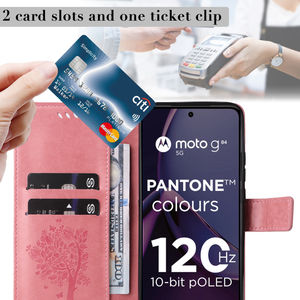 मोटो जी 84 जी 54 जी 32 जी 14 जी 72 जी 73 जी 23 जी 23 जी 53 जी 62 जी 52 जी 52 जी 22 पी चमड़े के फ्लिप वॉलेट फोन केस - Product Image 3